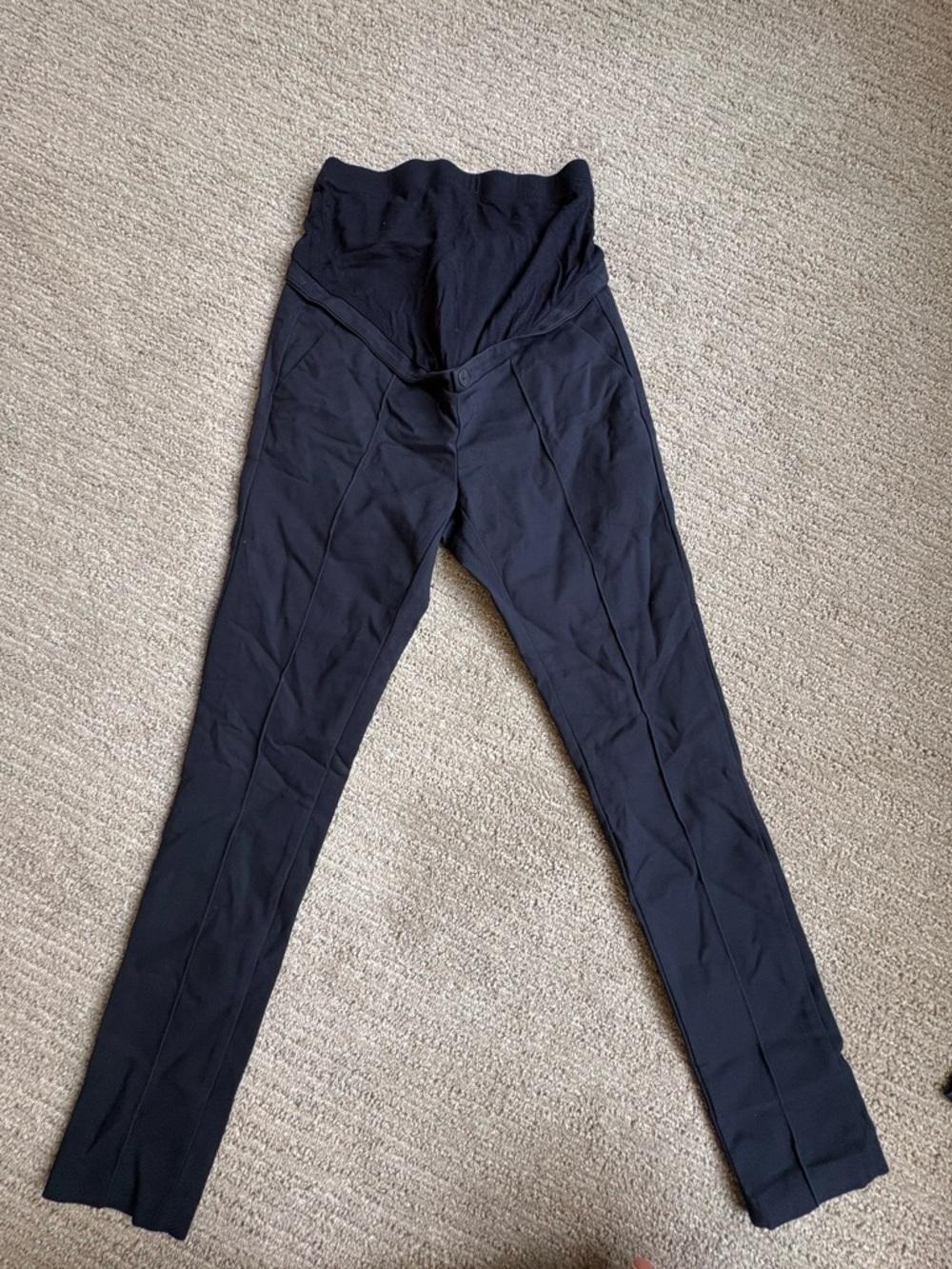 Seraphine Navy Maternity Slim-Fit Pants